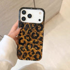 Glitter Leopard Print Case for iPhone | Sparkle TPU Protective Cover