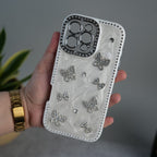 iPhone Elegant Butterfly Charm Case | Premium Pearl Finish Designer Cover