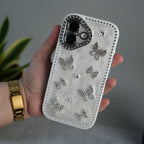 iPhone Elegant Butterfly Charm Case | Premium Pearl Finish Designer Cover