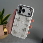 iPhone Elegant Butterfly Charm Case | Premium Pearl Finish Designer Cover