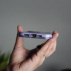 iPhone Series Beautiful Purple Glossy Floral With Kickstand Case Cover