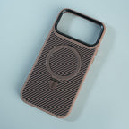 iPhone Series Premium Carbon-Texture Ring Stand Flip Case | Metal Kickstand | Slim & Protective Cover