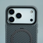 iPhone Series Premium Carbon-Texture Ring Stand Flip Case | Metal Kickstand | Slim & Protective Cover