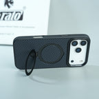 iPhone Series Premium Carbon-Texture Ring Stand Flip Case | Metal Kickstand | Slim & Protective Cover