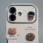 iPhone Series Premium Cute Café 3D Charm Protective Case