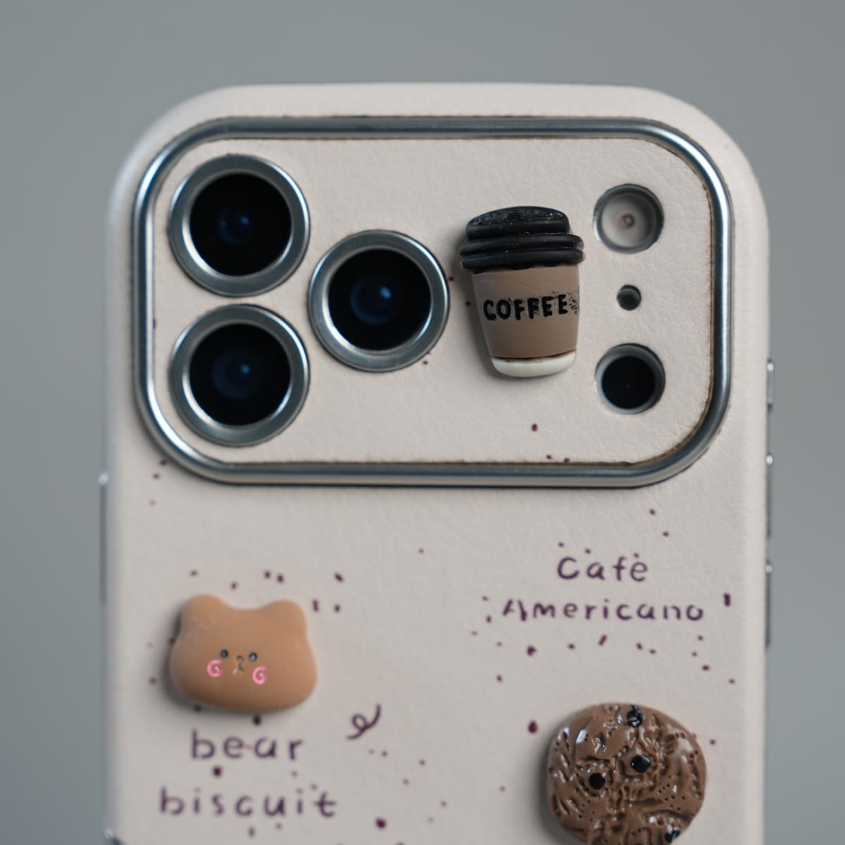 iPhone Series Premium Cute Café 3D Charm Protective Case