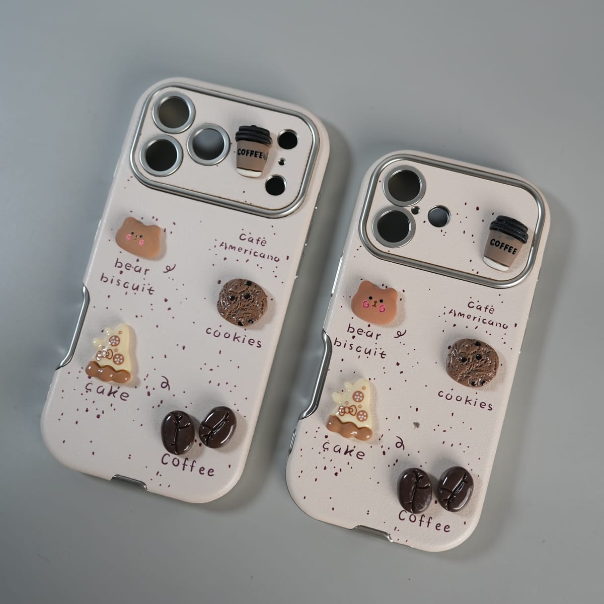 iPhone Series Premium Cute Café 3D Charm Protective Case