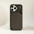 iPhone Series Premium Wood Texture PVC MagSafe Protective Case