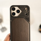 iPhone Series Premium Wood Texture PVC MagSafe Protective Case