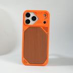iPhone Series Premium Wood Texture PVC MagSafe Protective Case