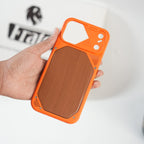 iPhone Series Premium Wood Texture PVC MagSafe Protective Case