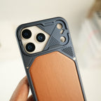 iPhone Series Premium Wood Texture PVC MagSafe Protective Case