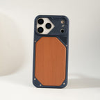 iPhone Series Premium Wood Texture PVC MagSafe Protective Case