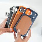 iPhone Series Premium Wood Texture PVC MagSafe Protective Case