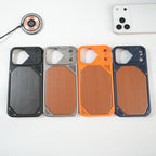 iPhone Series Premium Wood Texture PVC MagSafe Protective Case