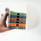 iPhone Series PU Leather Texture Case | Silicone Frame & Metal Camera Guard