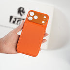 iPhone Series PU Leather Texture Case | Silicone Frame & Metal Camera Guard
