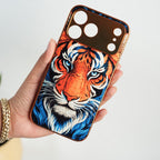 iPhone Series Tiger Face Chrome Armor Case