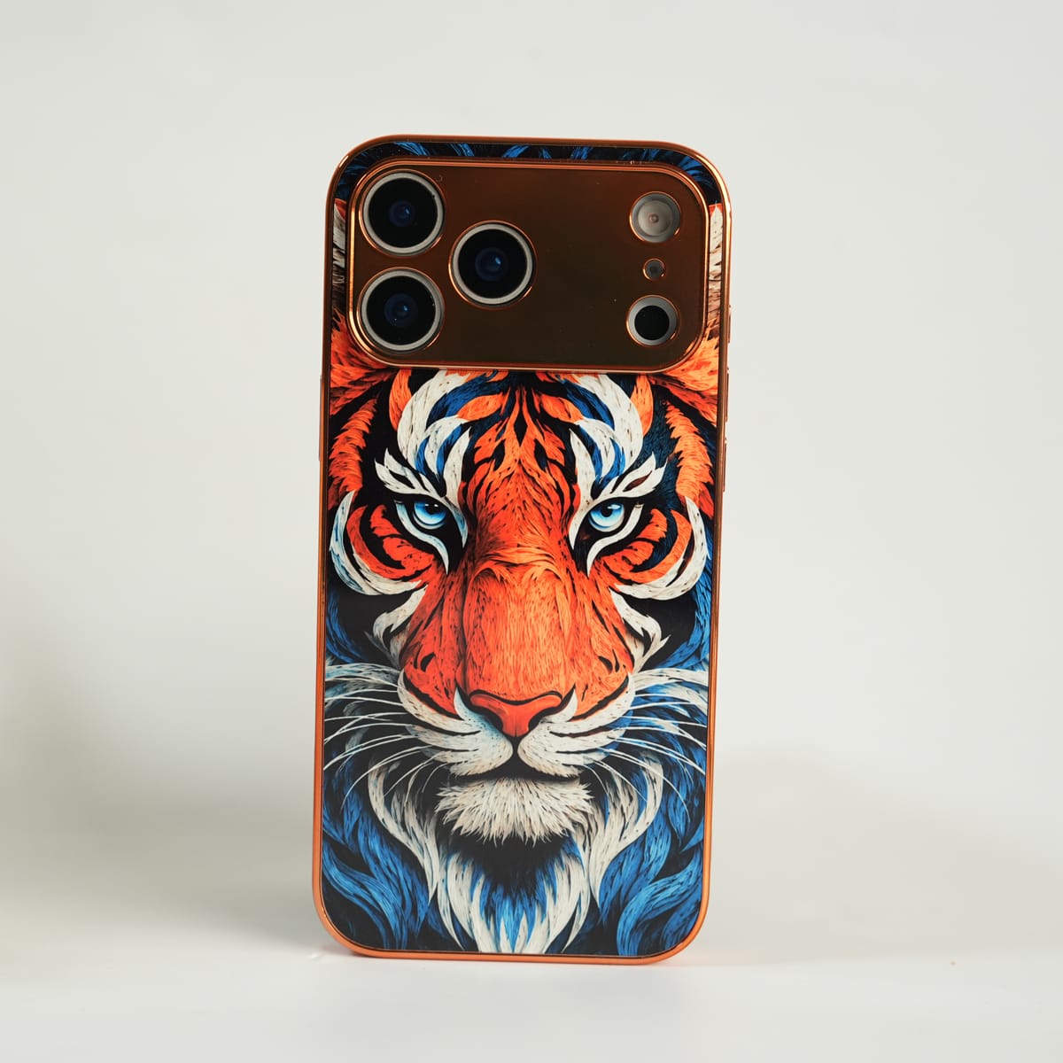iPhone Series Tiger Face Chrome Armor Case