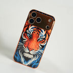 iPhone Series Tiger Face Chrome Armor Case