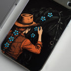 iPhone Series The Black Horse Chrome Plated Case Cover