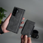 Magnetic PU Leather Flip Kickstand Credit Wallet Card Holder Slots Covers for Samsung Galaxy Z Fold 8 Ultra