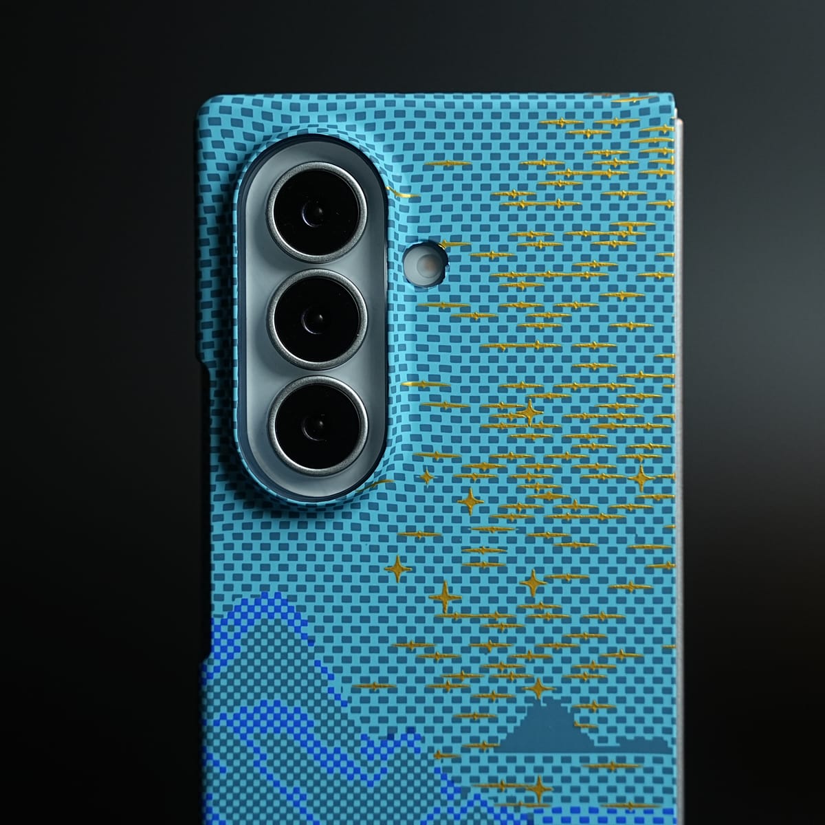 Aramid Design Hard Pc Case for Samsung Galaxy Z Fold 8 Ultra | MagSafe Cover | BlueHill