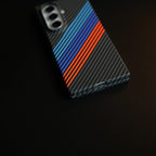 Aramid Design Hard Pc Case for Samsung Galaxy Z Fold 8 Ultra | MagSafe Cover | BlueOrangeLine