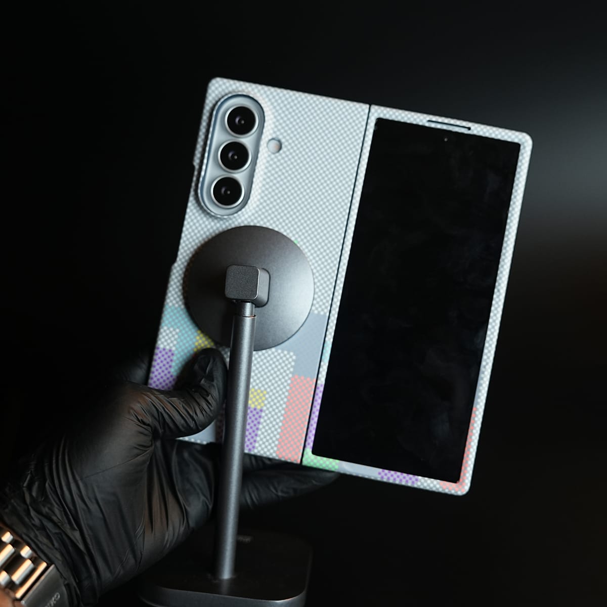 Aramid Design Hard Pc Case for Samsung Galaxy Z Fold 8 Ultra | MagSafe Cover | Brick Design