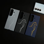 Aramid Design Hard Pc Case for Samsung Galaxy Z Fold 8 Ultra | MagSafe Cover | Horse