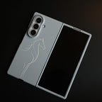 Aramid Design Hard Pc Case for Samsung Galaxy Z Fold 8 Ultra | MagSafe Cover | Horse