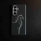 Aramid Design Hard Pc Case for Samsung Galaxy Z Fold 8 Ultra | MagSafe Cover | Horse