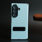 Leather Texture Full Cover Case for Galaxy Z Fold 8 Ultra | Built-In Metal Stand