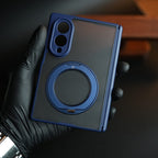 Magnetic Frosted Armor Case for Samsung Galaxy Z fold 8 | Rotating Metal Stand