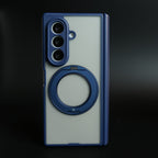 Magnetic Frosted Armor Case for Samsung Galaxy Z fold 8 Ultra | Rotating Metal Stand