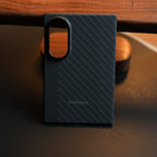 Carbon Fiber Texture Case for Samsung Galaxy Z Fold 8 | Magnetic Ring + 2 Ultra HD Tempered Glass
