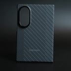 Carbon Fiber Texture Case for Samsung Galaxy Z Fold 8 | Magnetic Ring + 2 Ultra HD Tempered Glass
