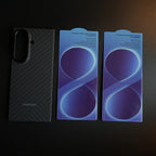 Carbon Fiber Texture Case for Samsung Galaxy Z Fold 8 Ultra | Magnetic Ring + 2 Ultra HD Tempered Glass