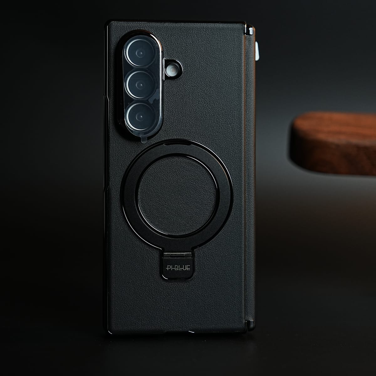 Leather Texture Case for Samsung Galaxy Z Fold 8 Ultra | Ring Stand & Screen Protector