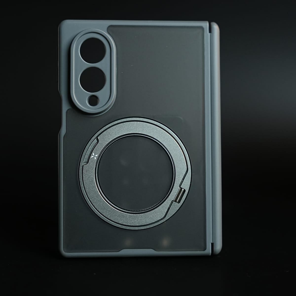 Magnetic Frosted Armor Case for Samsung Galaxy Z fold 8 | Rotating Metal Stand