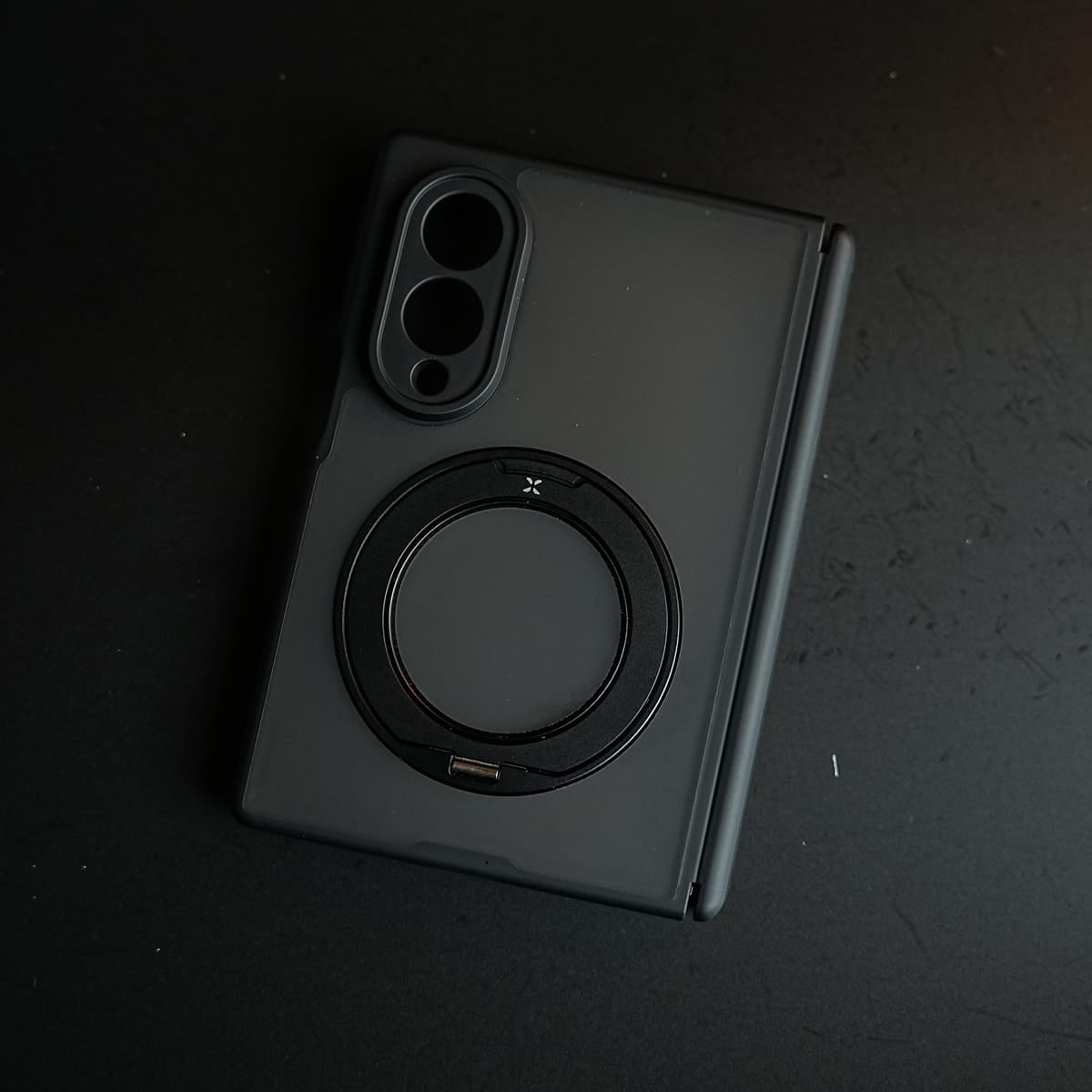 Magnetic Frosted Armor Case for Samsung Galaxy Z fold 8 | Rotating Metal Stand