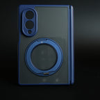 Magnetic Frosted Armor Case for Samsung Galaxy Z fold 8 | Rotating Metal Stand