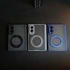 Magnetic Frosted Armor Case for Samsung Galaxy Z fold 8 | Rotating Metal Stand