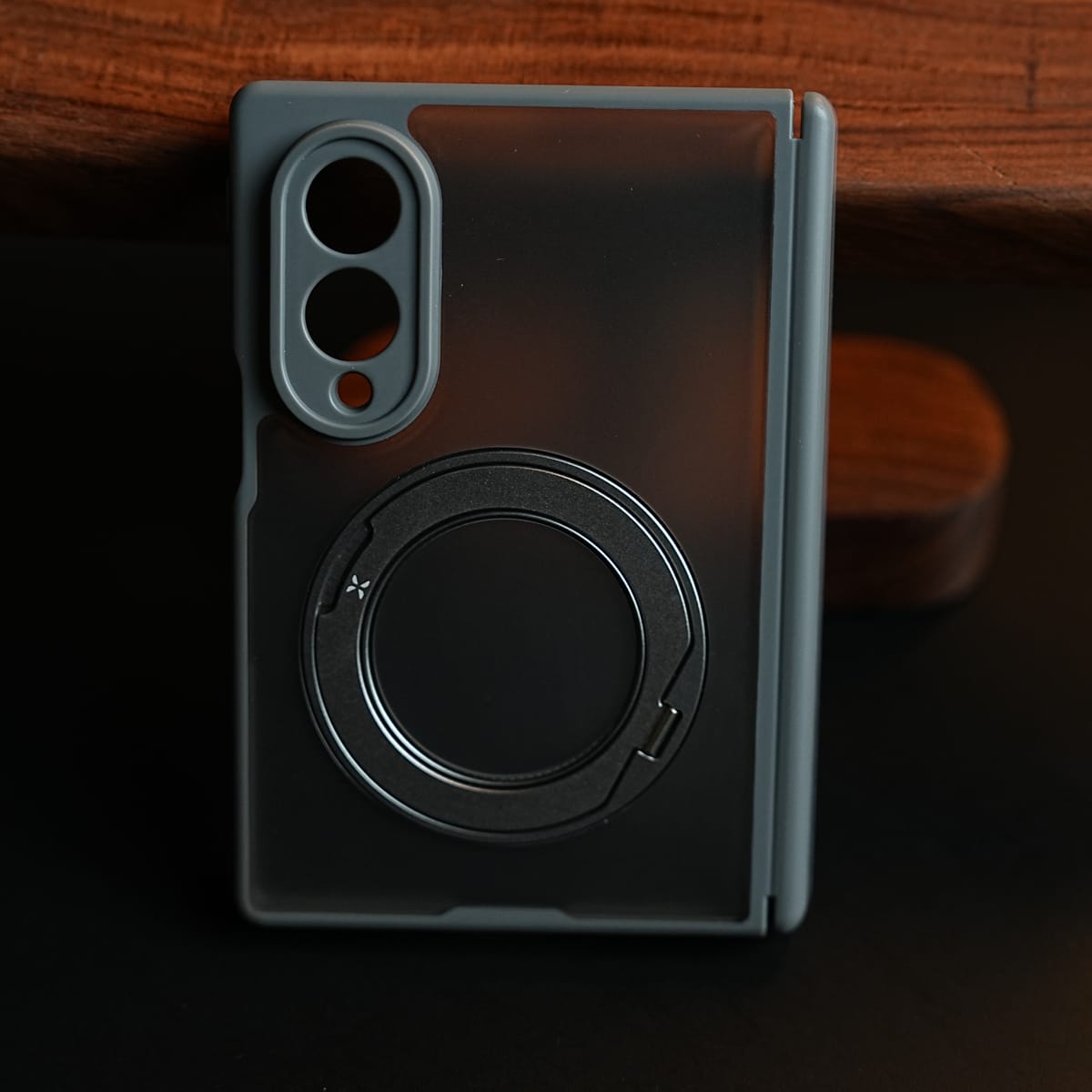 Magnetic Frosted Armor Case for Samsung Galaxy Z fold 8 | Rotating Metal Stand