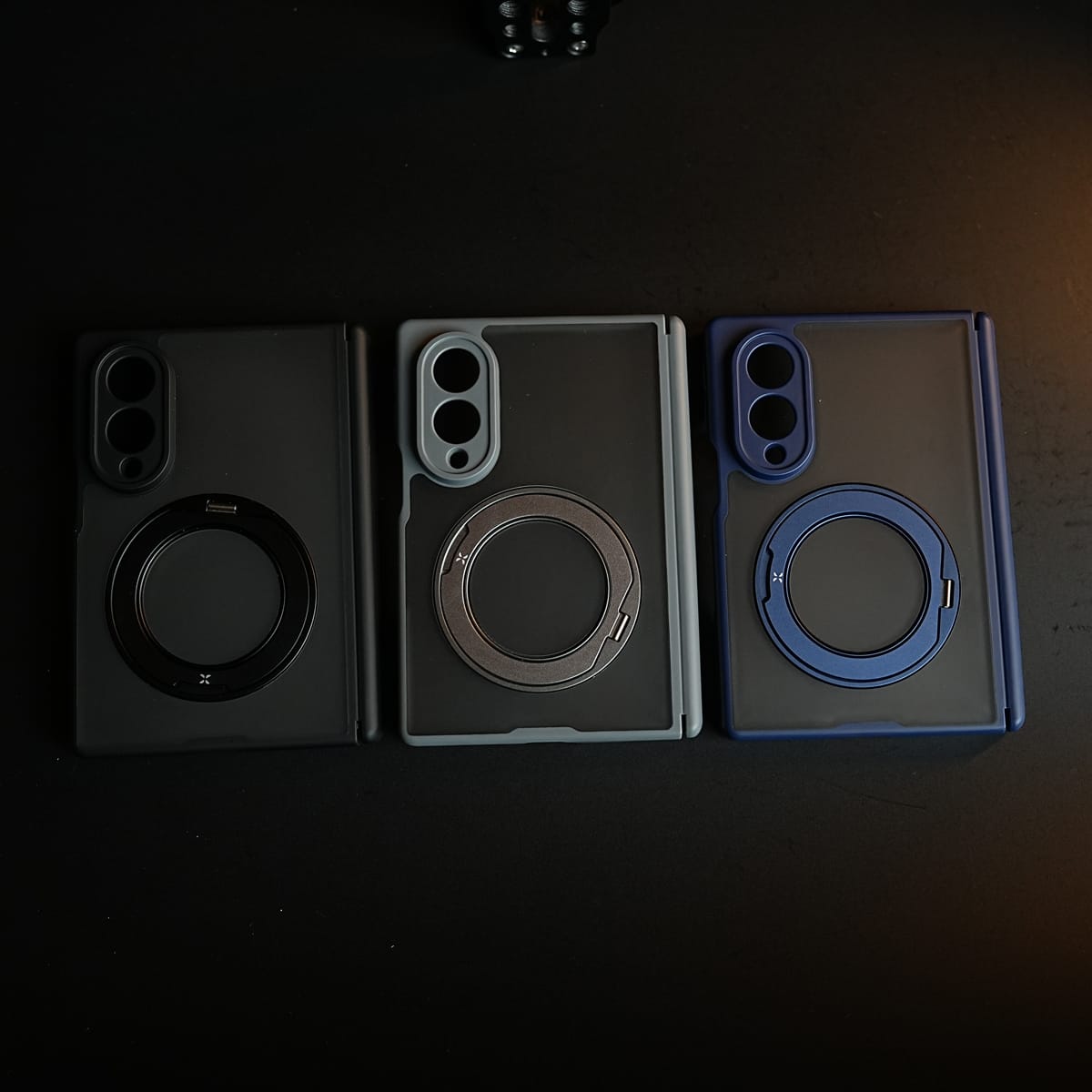 Magnetic Frosted Armor Case for Samsung Galaxy Z fold 8 | Rotating Metal Stand