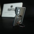 Magnetic Frosted Armor Case for Samsung Galaxy Z fold 8 | Rotating Metal Stand