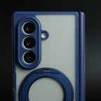 Magnetic Frosted Armor Case for Samsung Galaxy Z fold 8 Ultra | Rotating Metal Stand