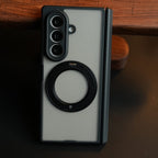 Magnetic Frosted Armor Case for Samsung Galaxy Z fold 8 Ultra | Rotating Metal Stand