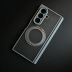 Magnetic Frosted Armor Case for Samsung Galaxy Z fold 8 Ultra | Rotating Metal Stand