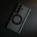 Magnetic Frosted Armor Case for Samsung Galaxy Z fold 8 Ultra | Rotating Metal Stand